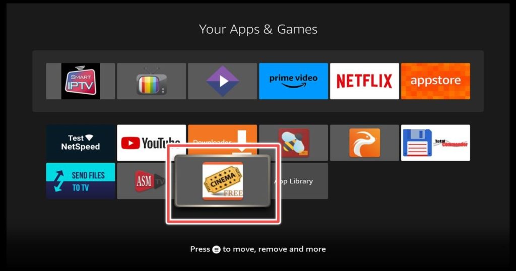 where to find Cinema HD in firestick