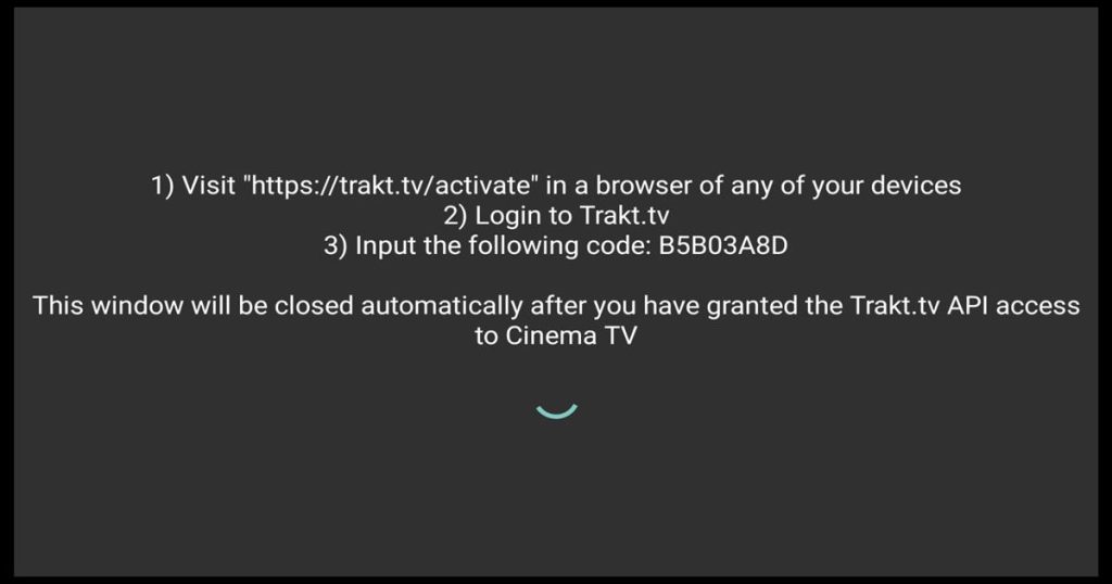 code for trakt tv