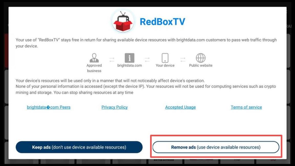 redbox tv no ads