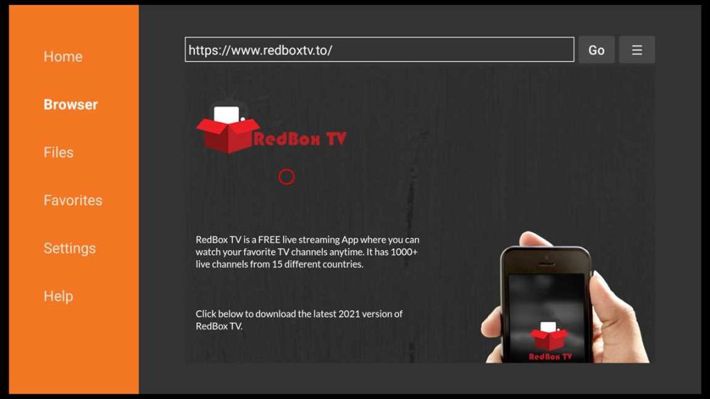 download redbox tv from the official site