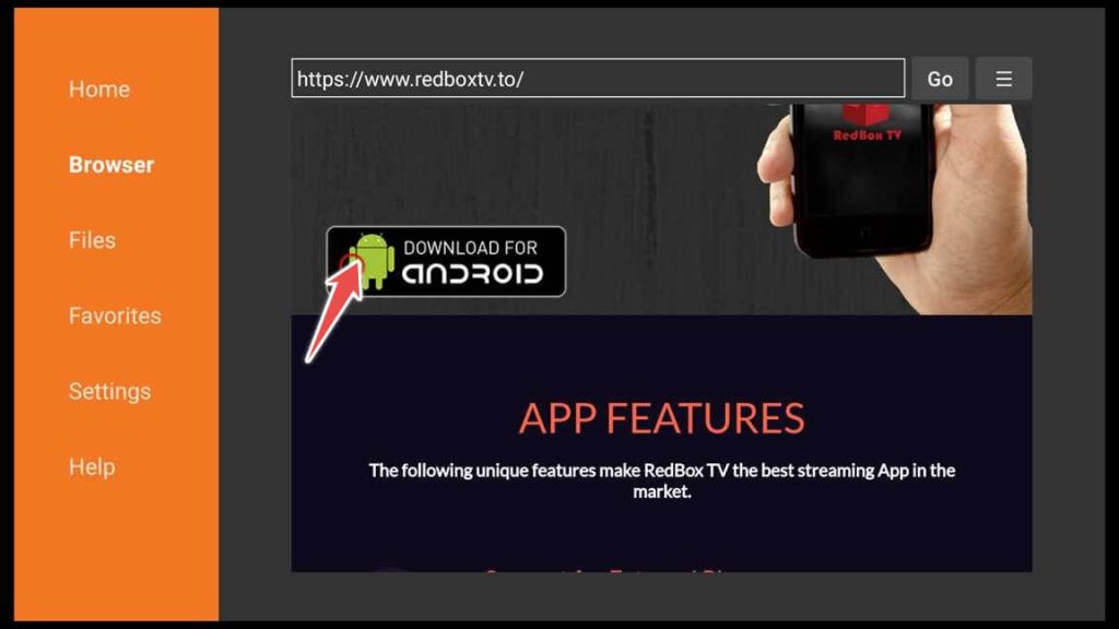 download redbox tv apk on firestick