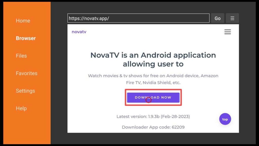 download nova tv on firestick