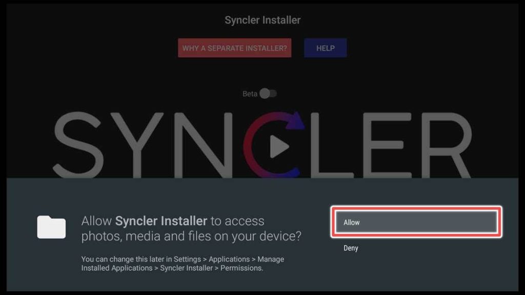 how to install syncler on firestick