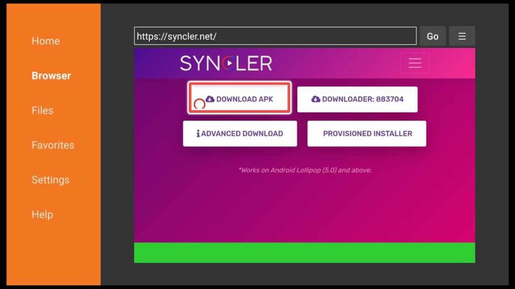syncler download page
