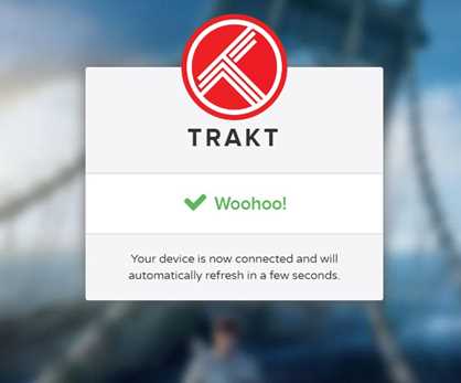 nova tv is connected with trakttv