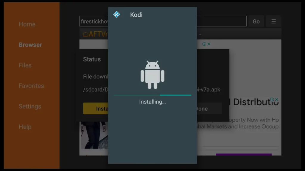 installing kodi on firestick