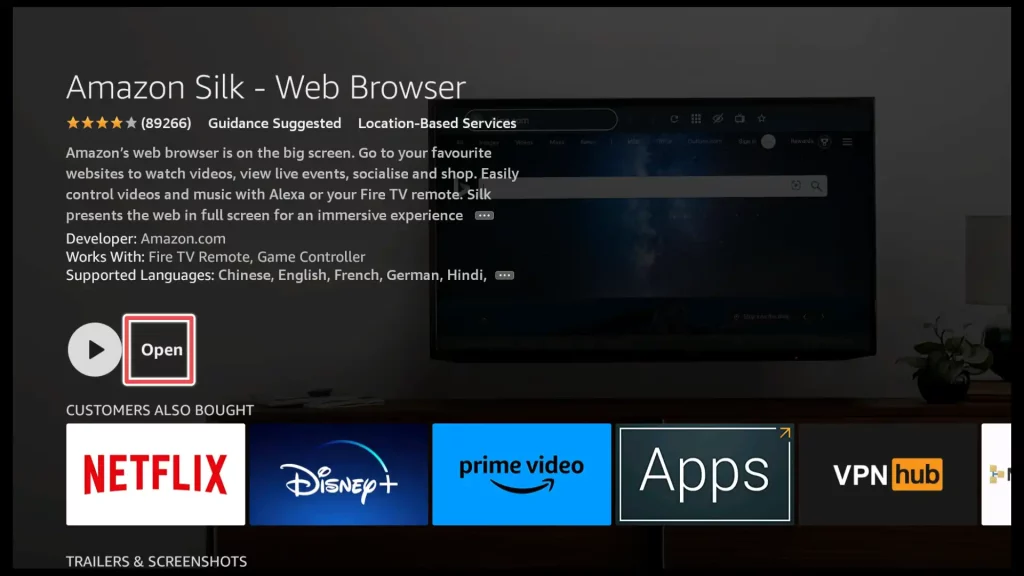 amazon silk browser is installed