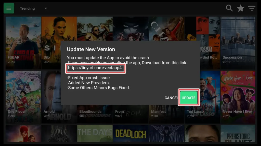 how to update flixoid on firestick