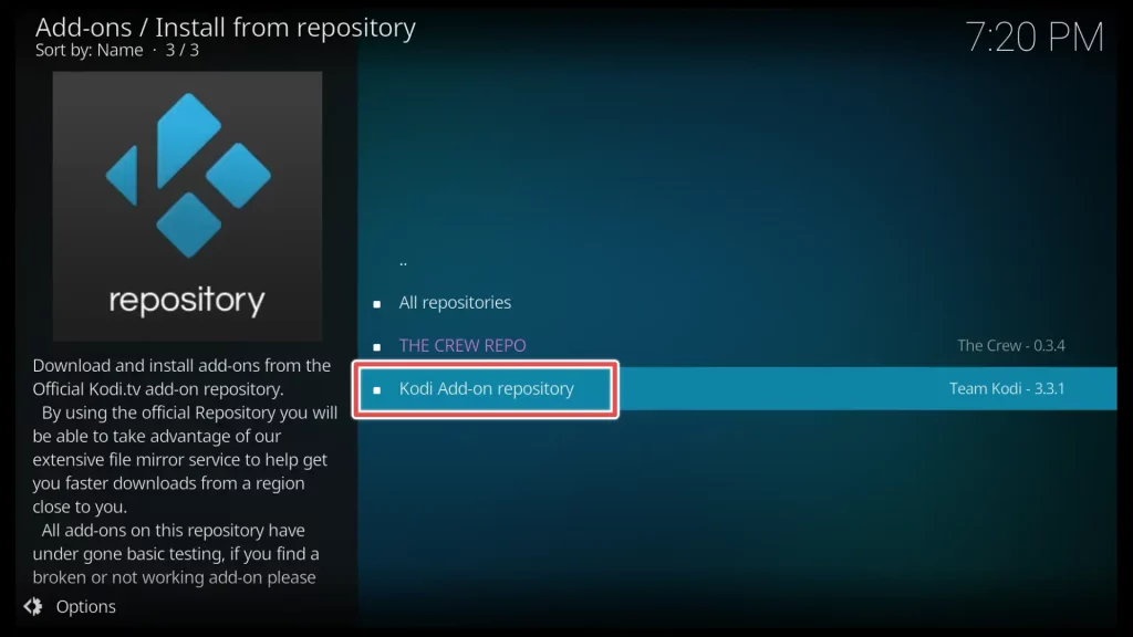 kodi add-on repository