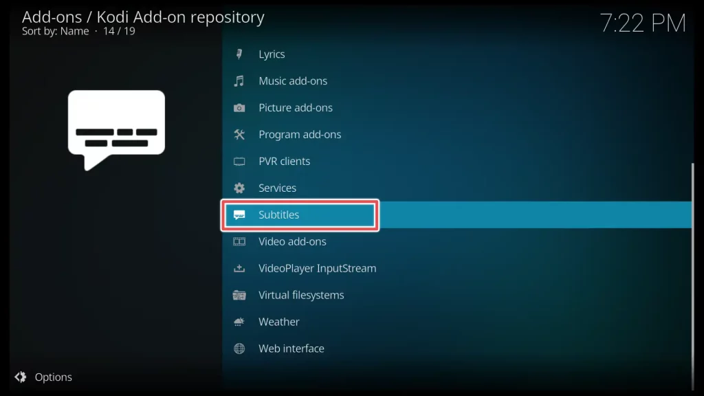 how to add subtitles on kodi