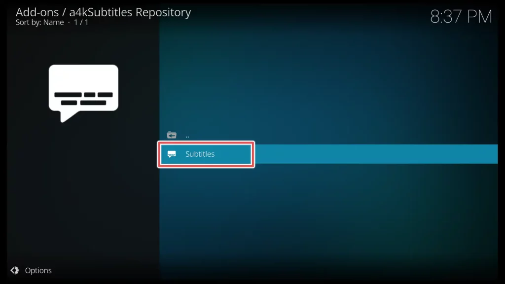 how to add subtitles to kodi