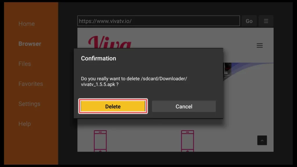 steps to install viva tv on firestick