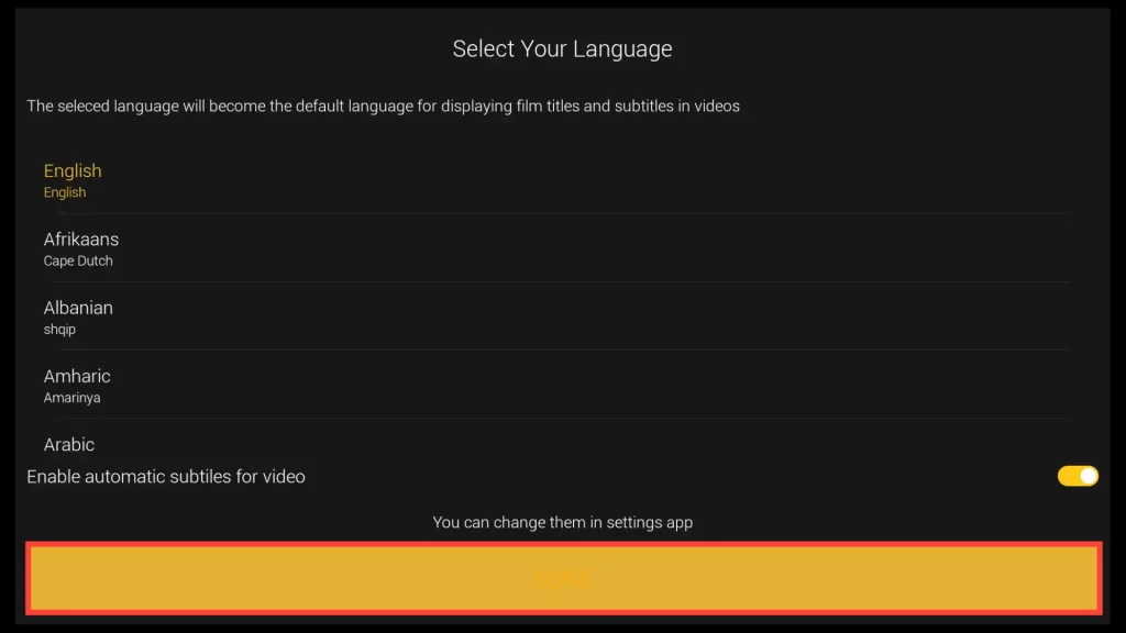 select your language