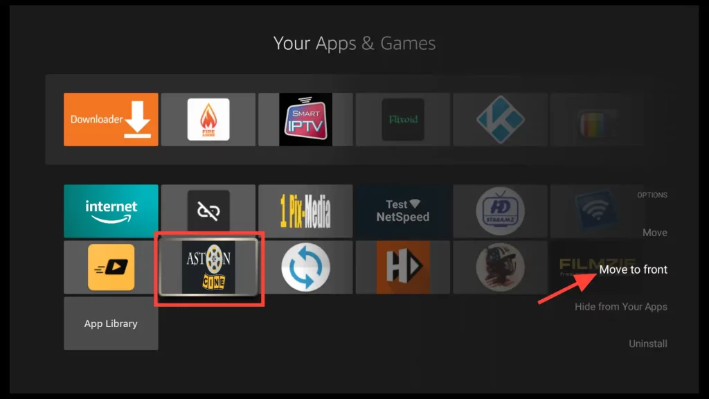 astoncine shortcut in apps & games