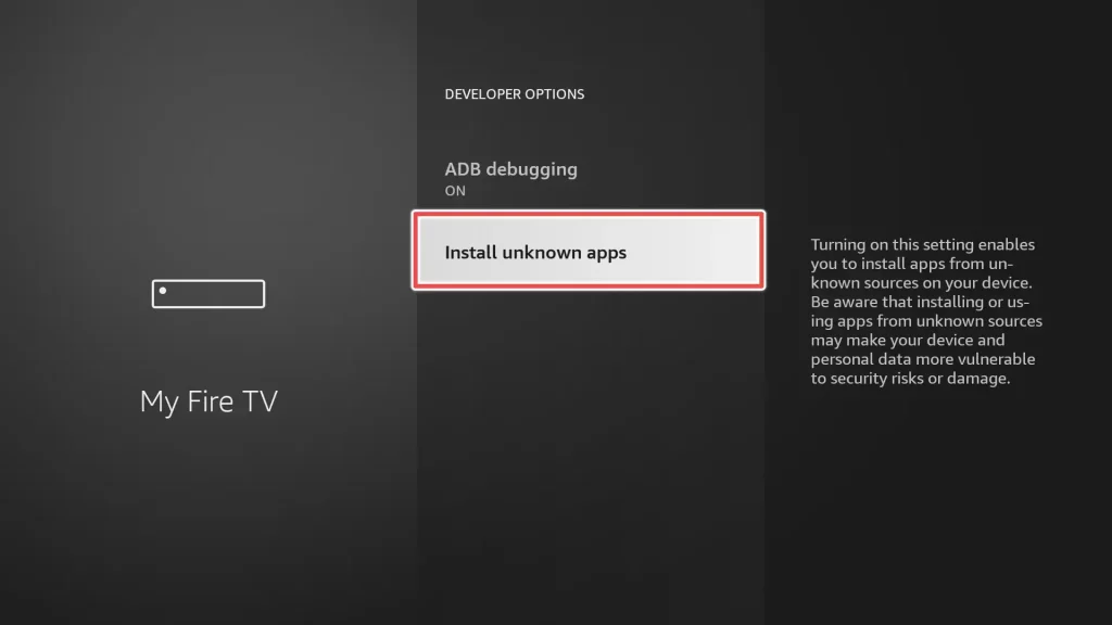 install unknown apps on firestick