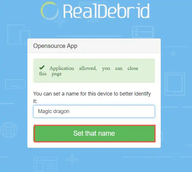 magic dragon is connected with real-debrid