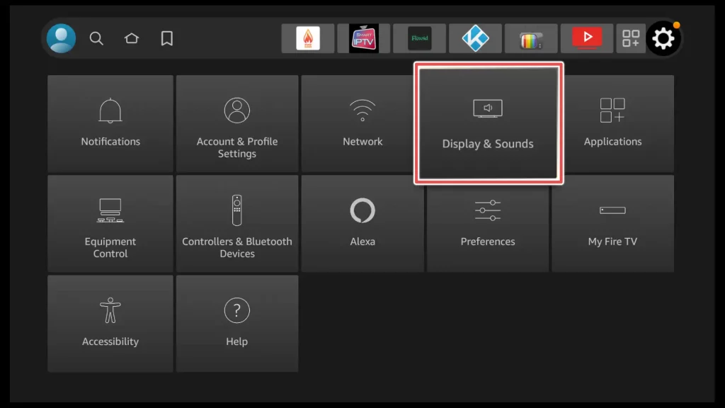 display & sounds on firestick