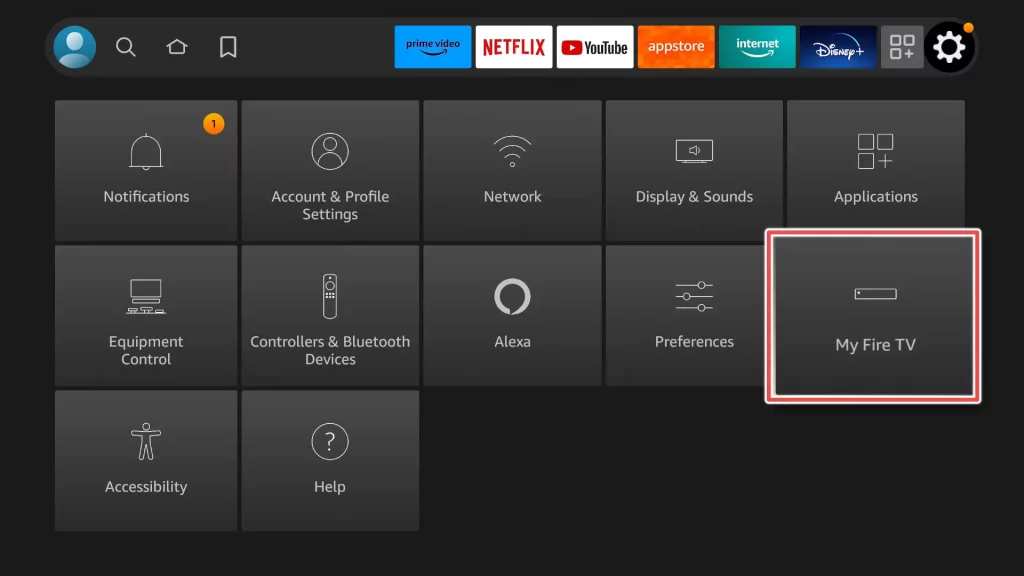 my fire tv button