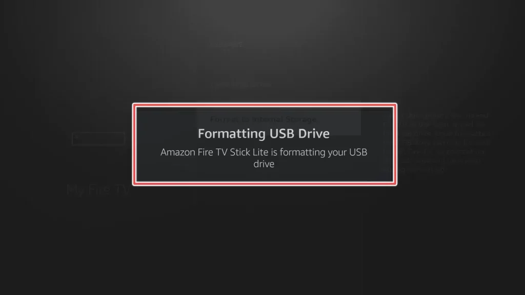 format to internal storage on firestick