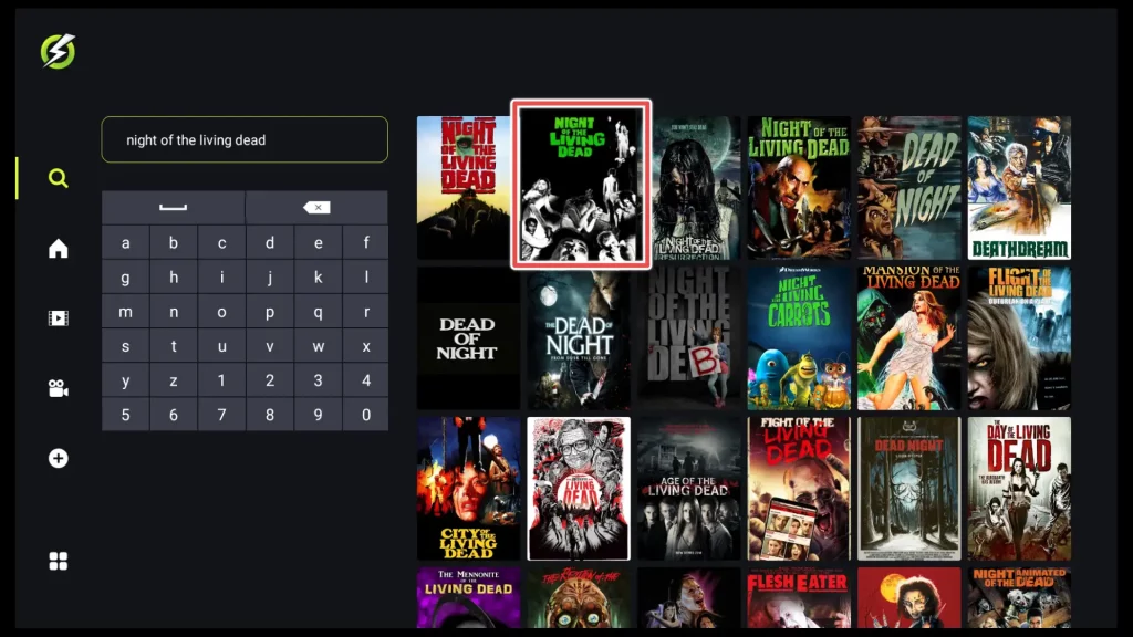 search for a movie on onstream