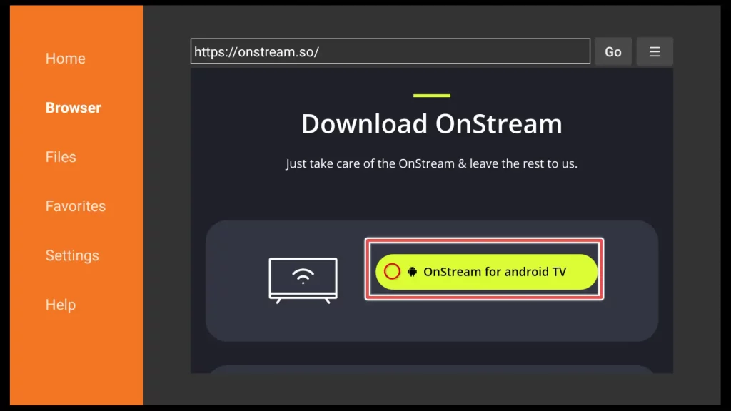 onstream for android tv