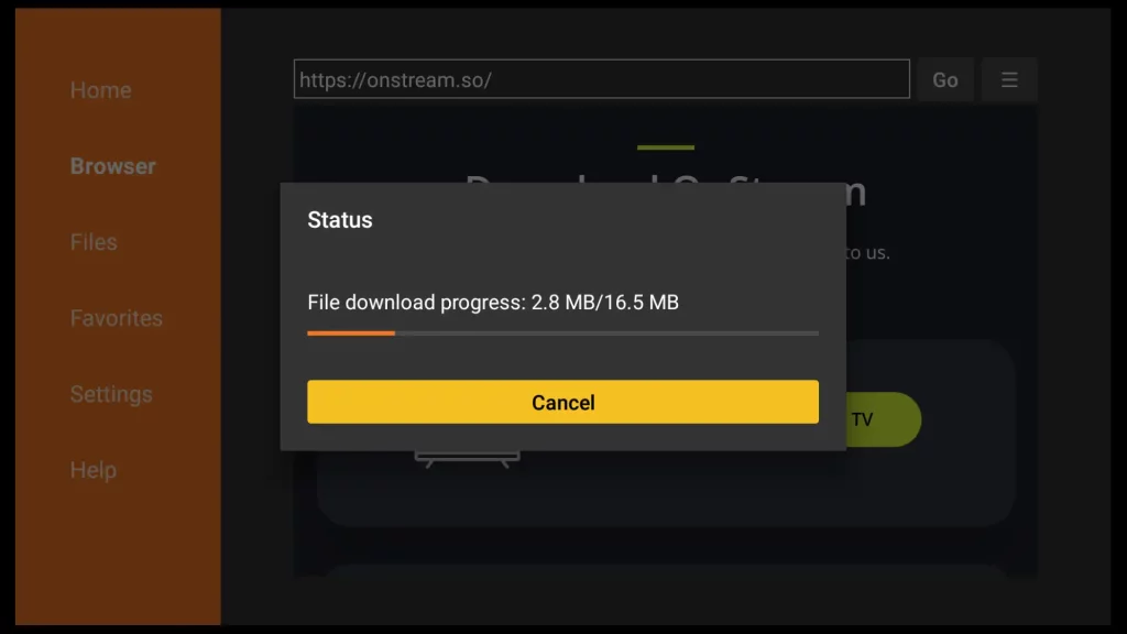 download onstream on firestick