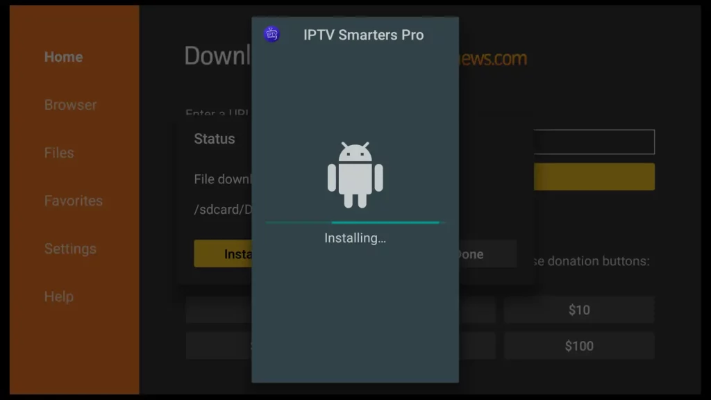 installing iptv smarters