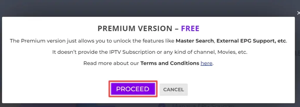premium version on iptv smarters pro